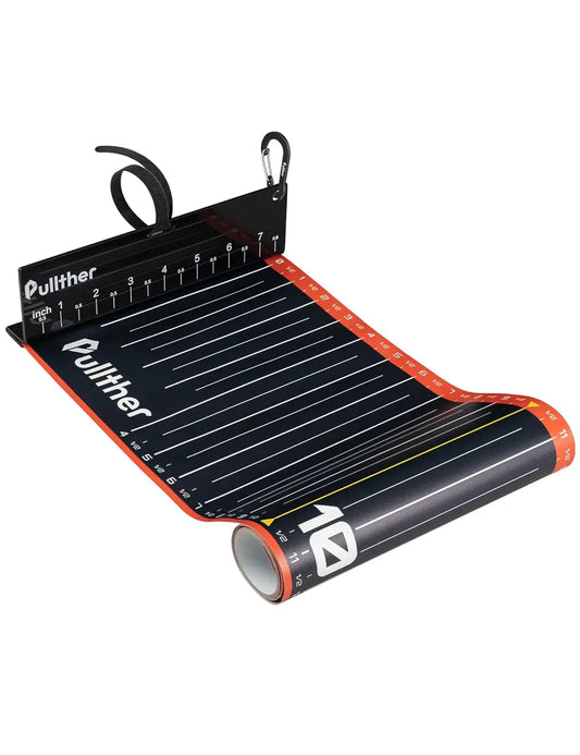 Pullther 53In Fish Measure Ruler Waterproof Foldable PVC Fishing Measuring Tape Sticker Fishing Accessories Tackle Tools